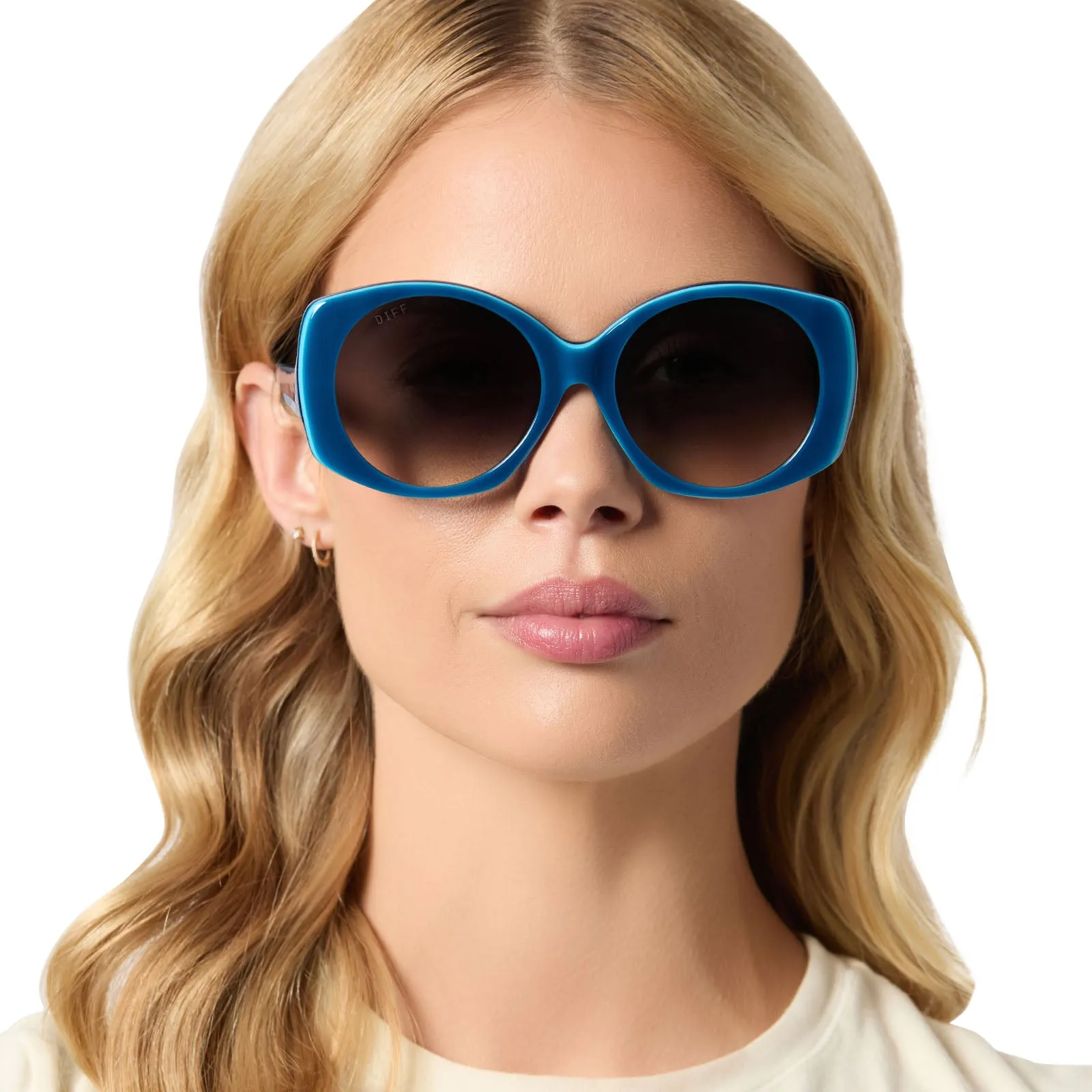 EMILY IN PARIS - PIERRE CADAULT   DRAMATIC COBALT   SKY BLUE W SHEER GRADIENT SUNGLASSES