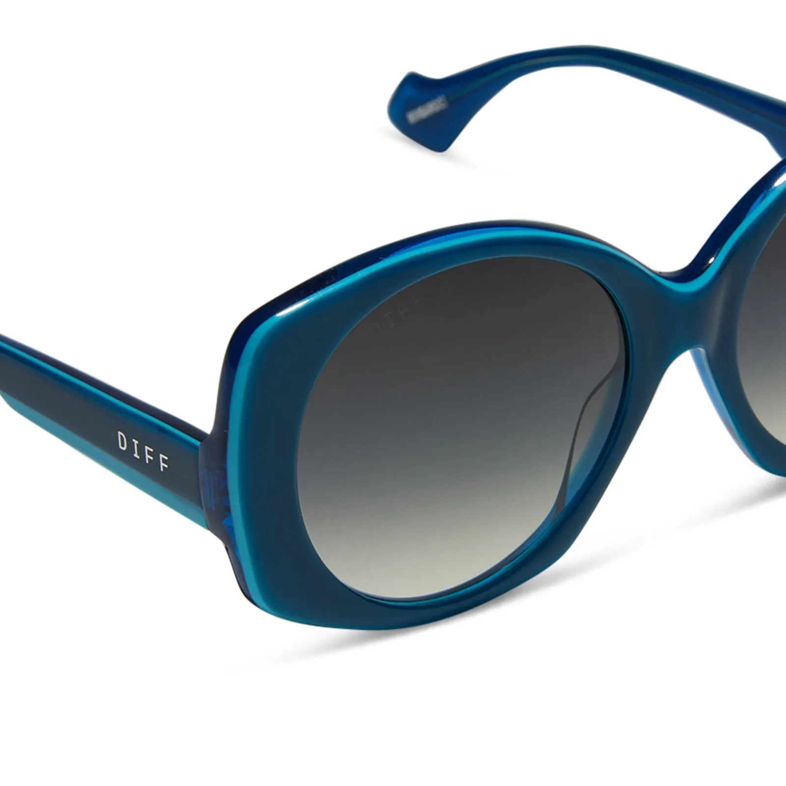 EMILY IN PARIS - PIERRE CADAULT   DRAMATIC COBALT   SKY BLUE W SHEER GRADIENT SUNGLASSES