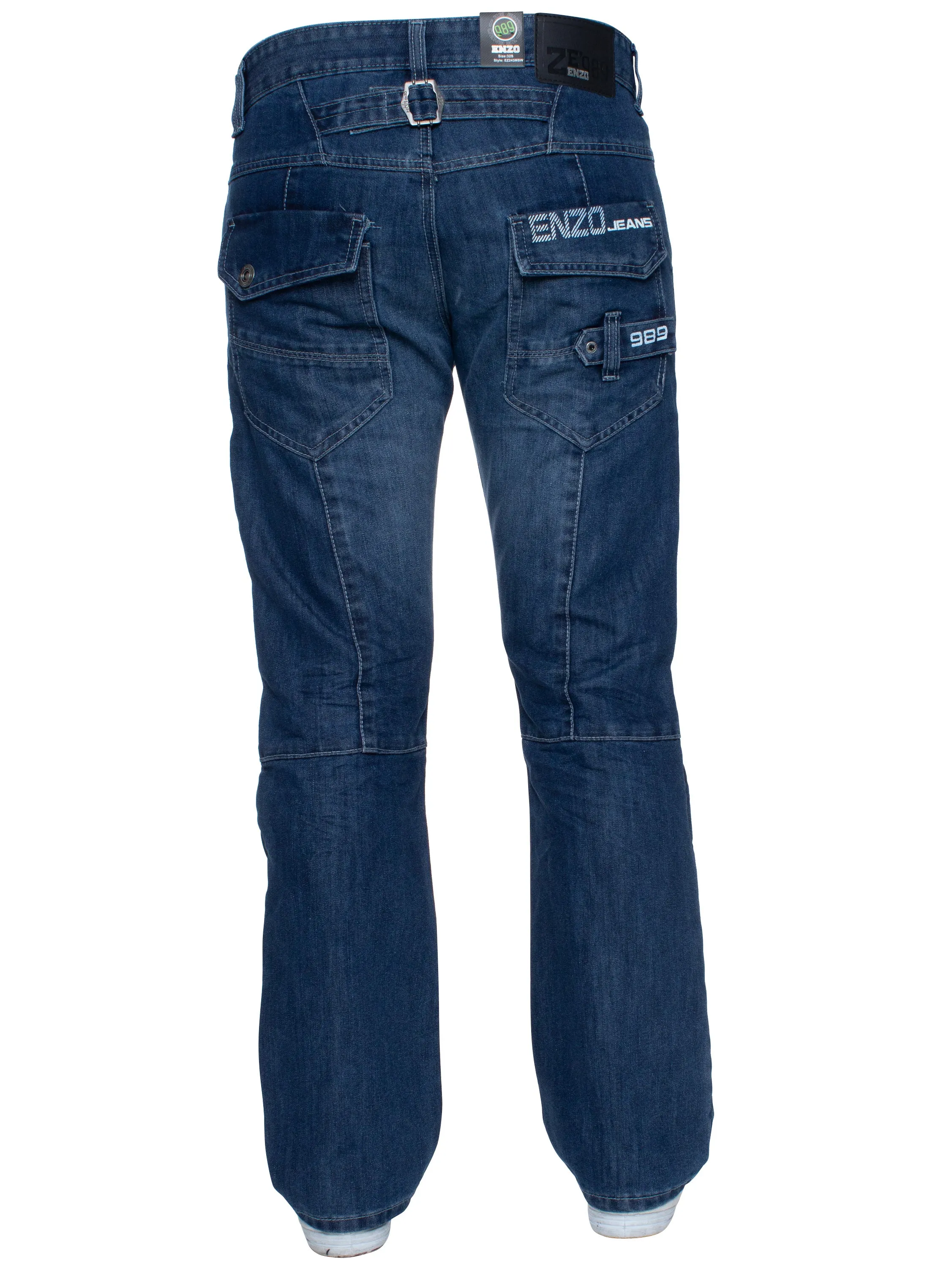 Enzo | Mens Miguel Straight Leg Denim Jeans