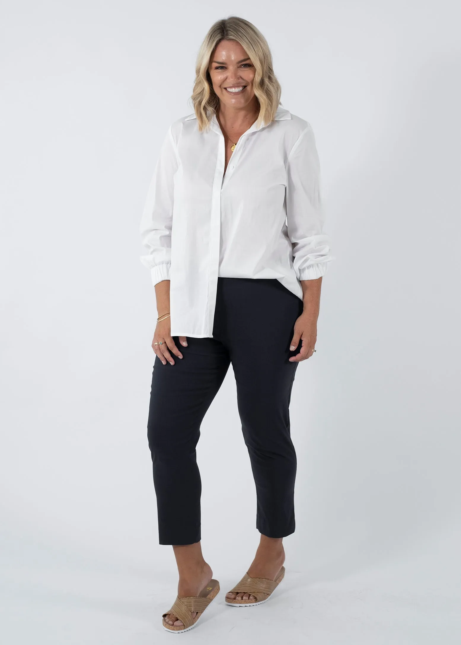 Everyday 7/8 Miracle Bengaline Pant in French Navy