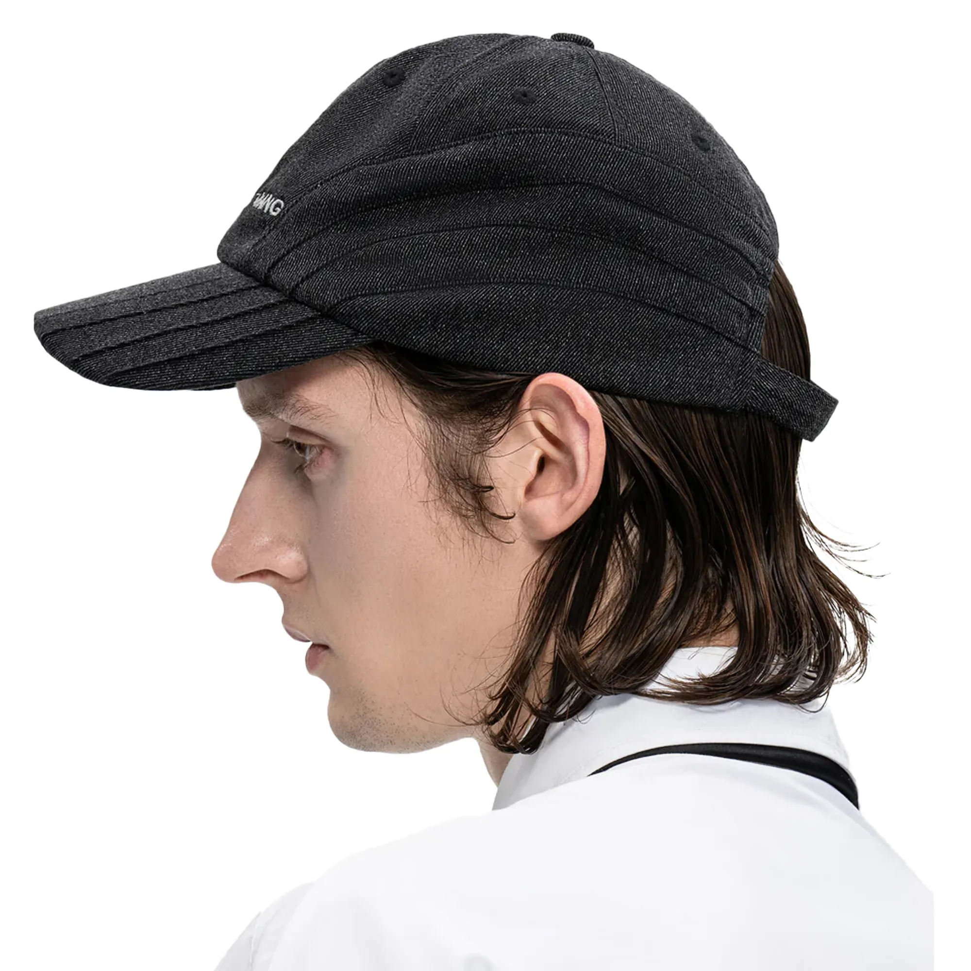 Feng Chen Wang  Black Denim Cap