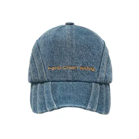 Feng Chen Wang  Blue Denim Cap