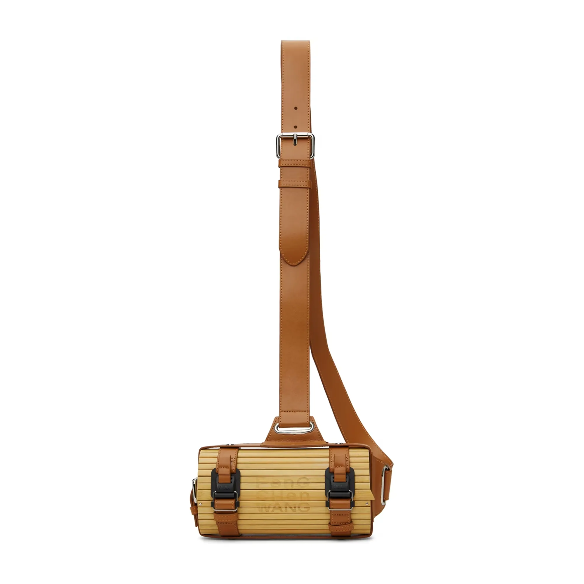 Feng Chen Wang  Rectangular Bamboo Handbag With Bamboo Roots