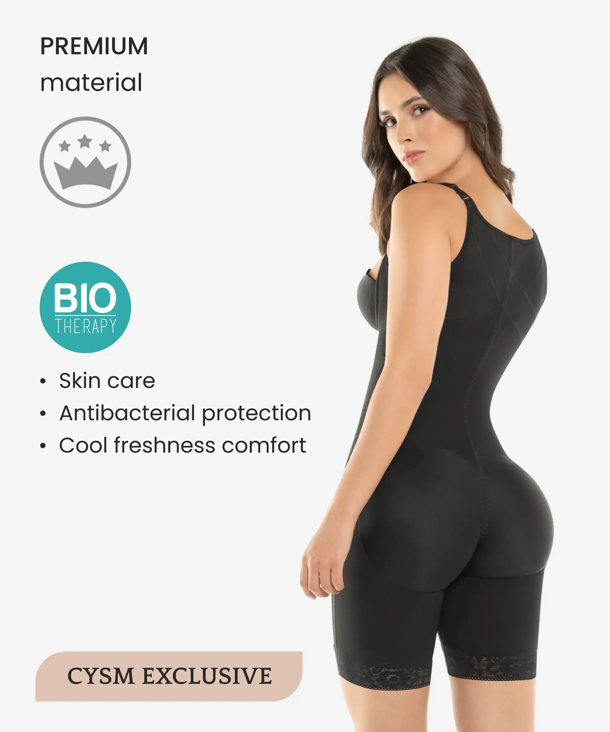 Firm control bodysuit with butt-lift - Style 471