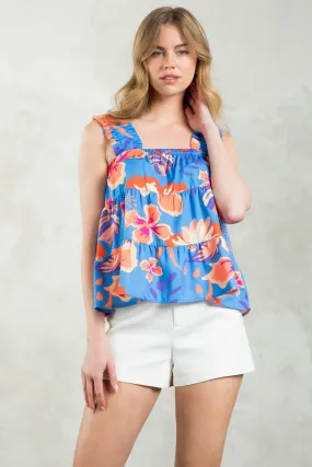 Flower Print Tank Top