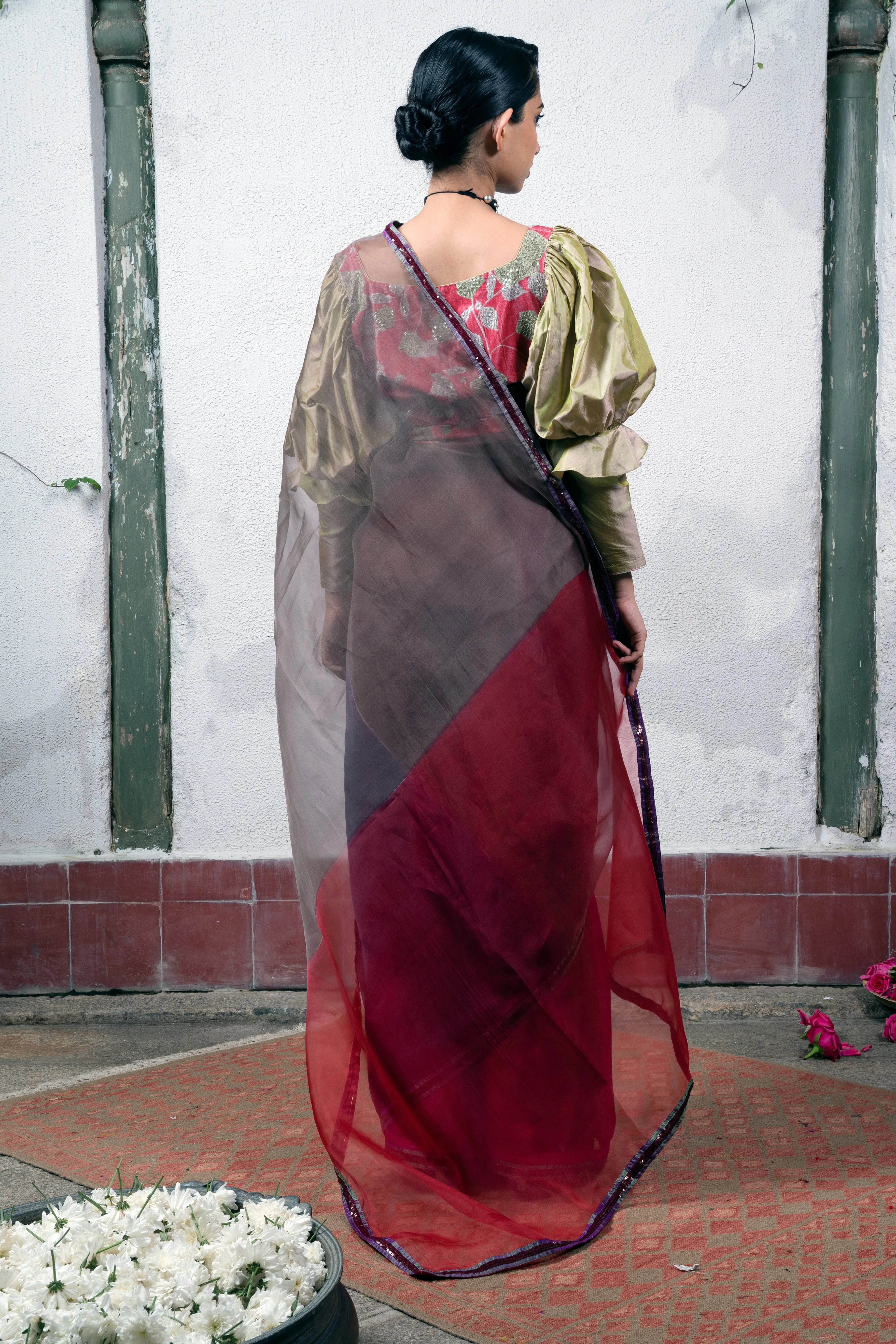 Four Color Saree