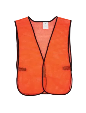 FrogWear® HV Enhanced Visibility Orange Economy Mesh Safety Vest - GLO-10-O