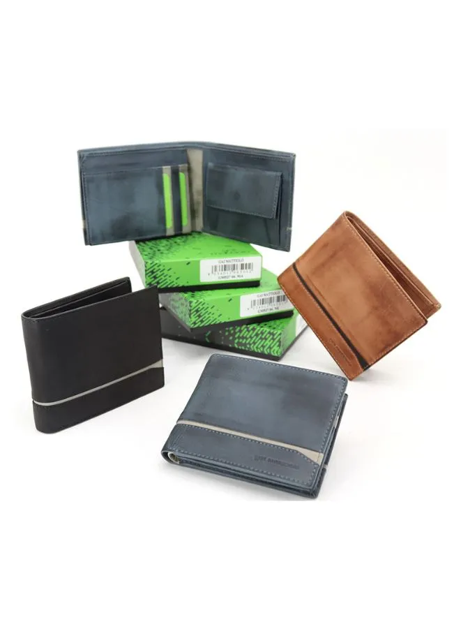 Gai Mattiolo Men's Leather Wallet, Italian Design, Elegant and Functional Wallet for Banknotes and Cards