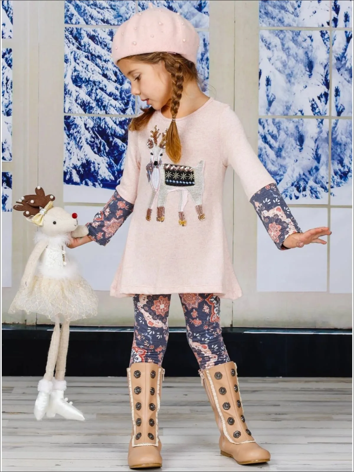 Girls Never Ending Coziness Tunic and Legging Set