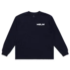 Globe L/S Tee | Navy