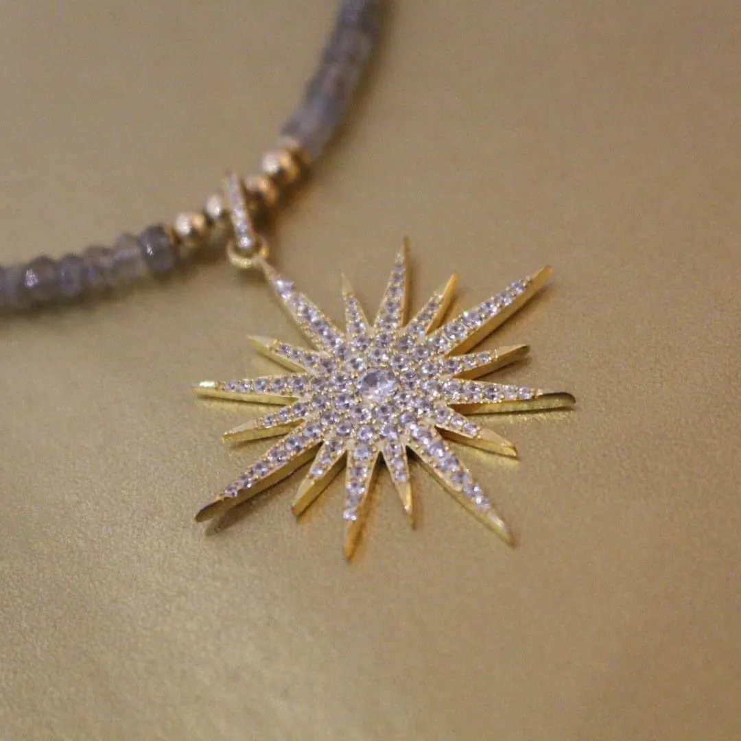 Gold Labradorite Lola Star Necklace