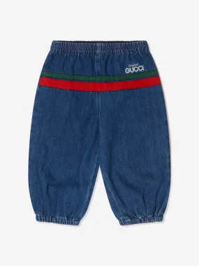 Gucci Baby Denim Logo Trousers