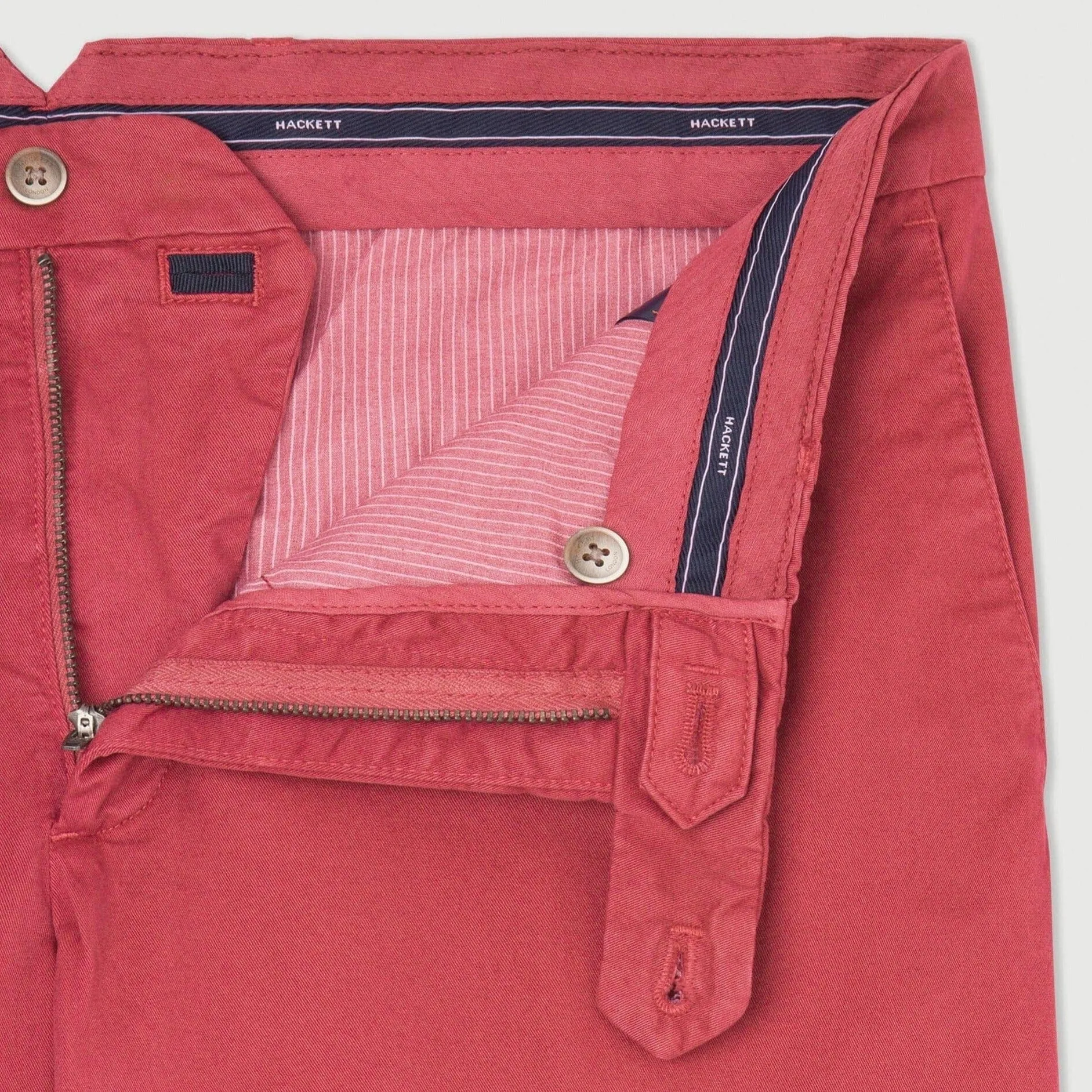 Hackett Slim Fit Kensington Chinos In Dusty Red