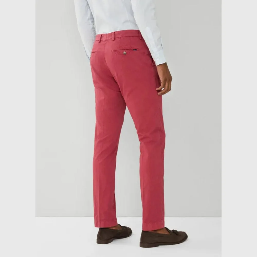 Hackett Slim Fit Kensington Chinos In Dusty Red