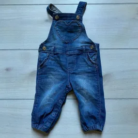 H&M Denim Heart Overall Romper