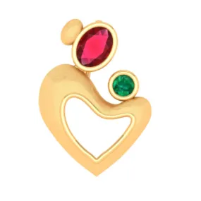 Heart To Heart 22k Gold Pendant