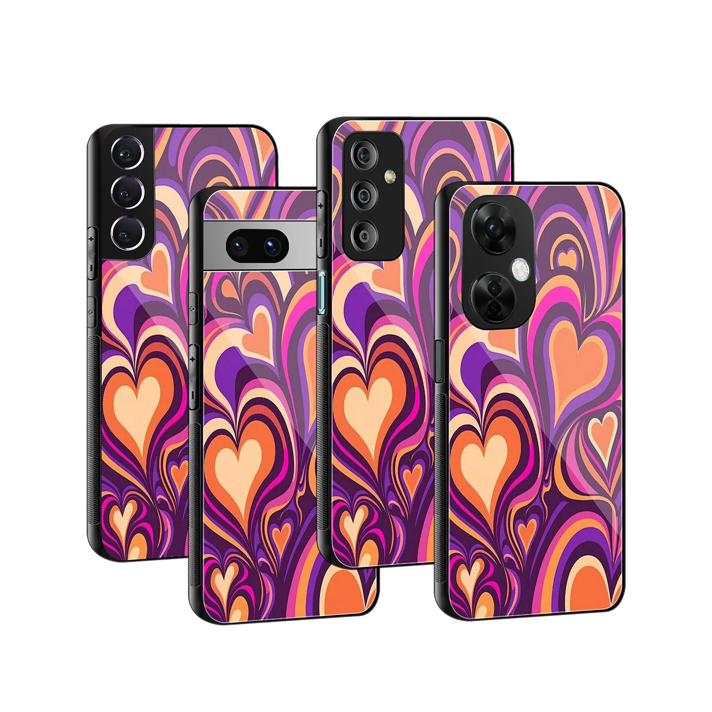 Hearts Palette Phone Cover | Glass Case