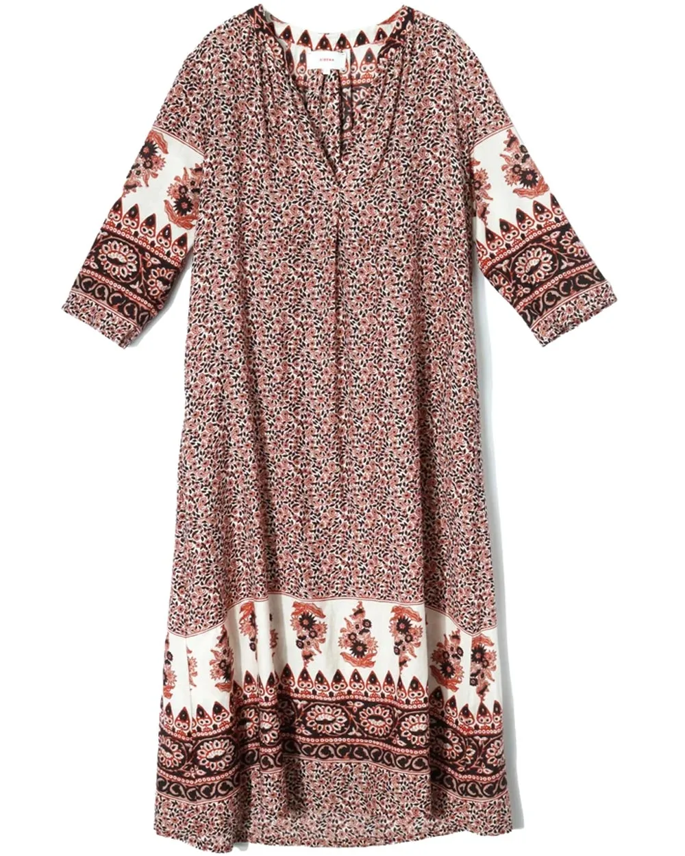 Henna Print Joni Midi Dress