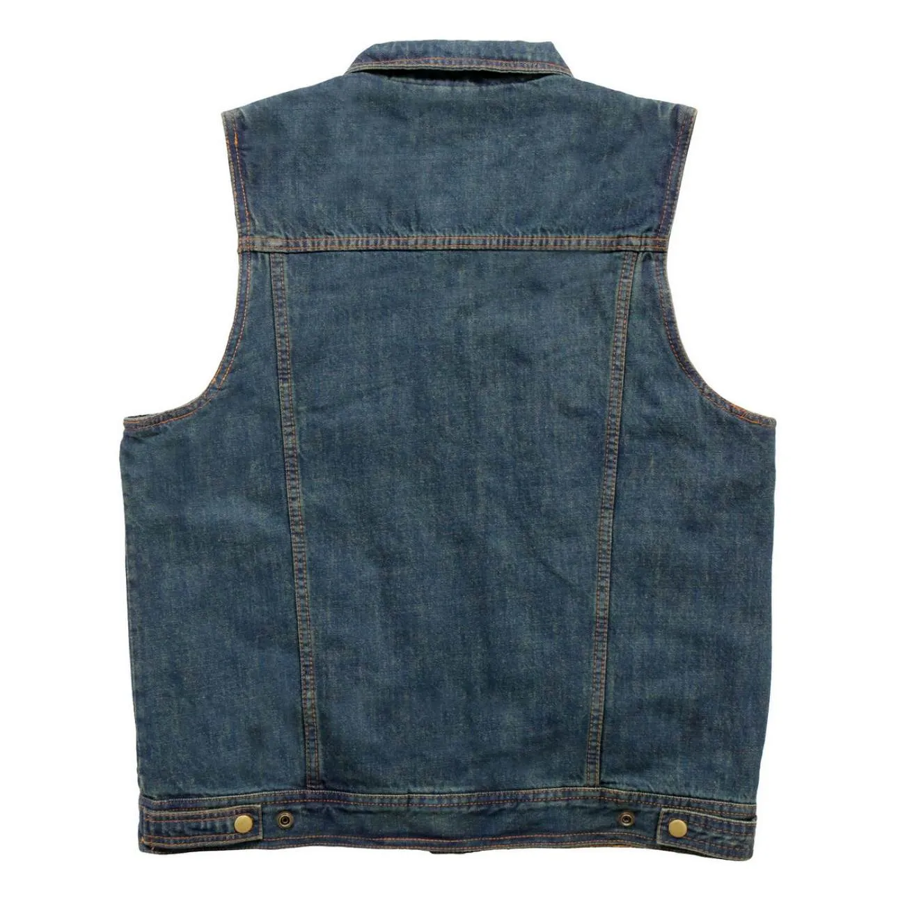 Hot Leathers VSM6001 Men's Blue Denim Vest