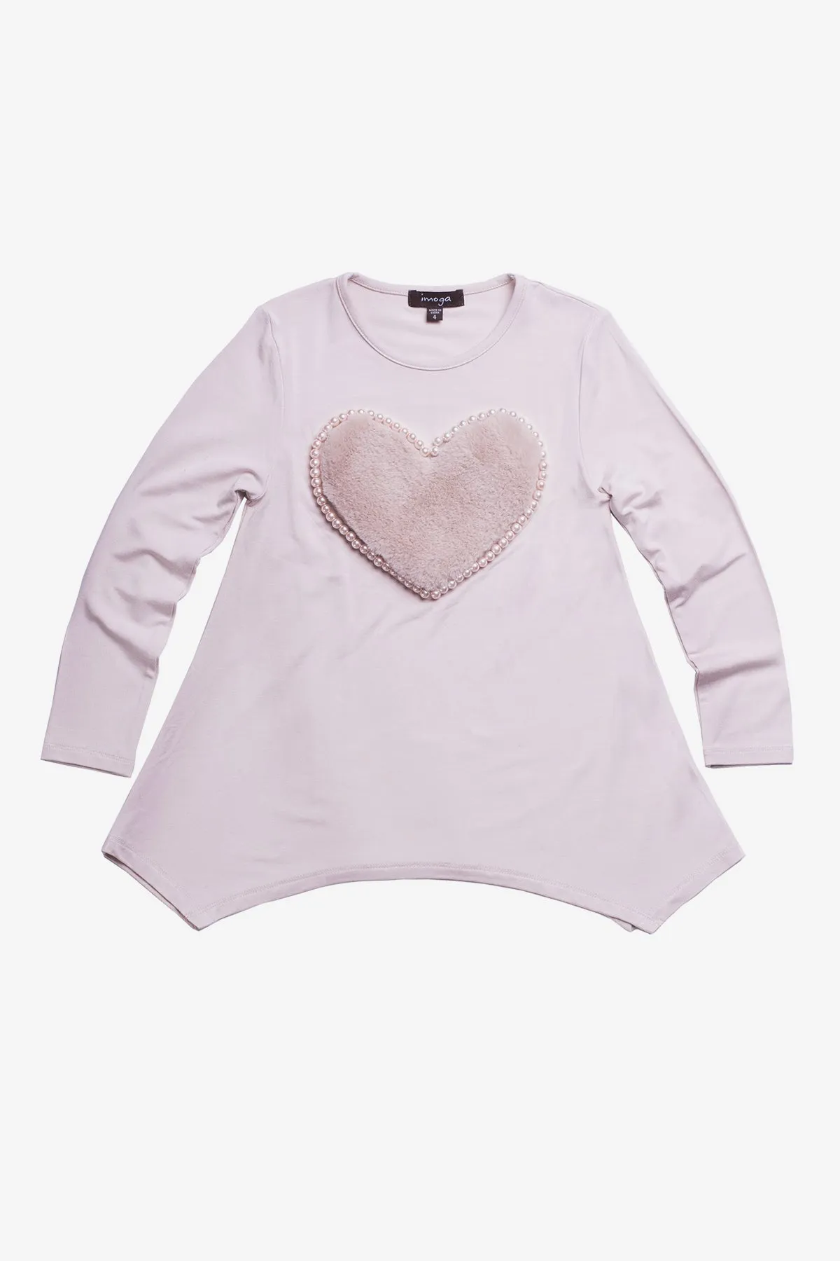 Imoga Amber Girls Tunic - Heart Powder (Size 14 left)