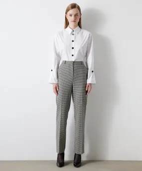 Ipekyol Hounds Tooth Pattern Trousers Black