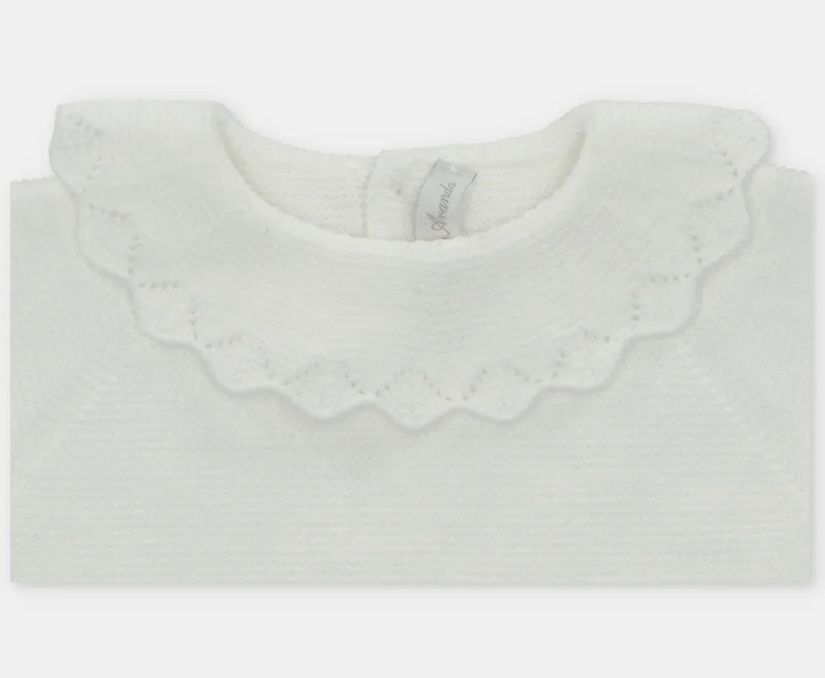 Ivory Knit Bloomer Set