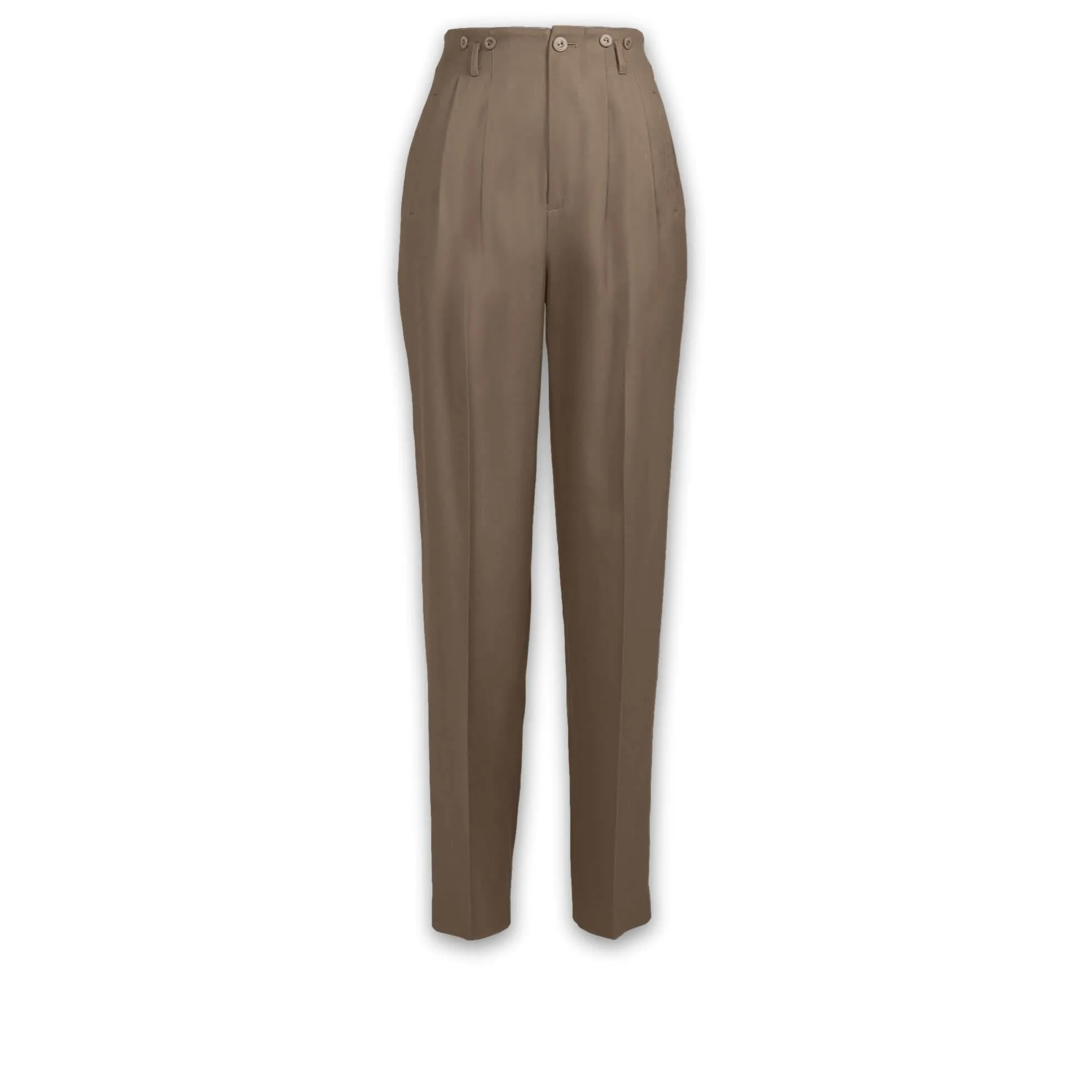 J. Peterman Women's Everyday Silk Pleated Trousers - Basic Colors