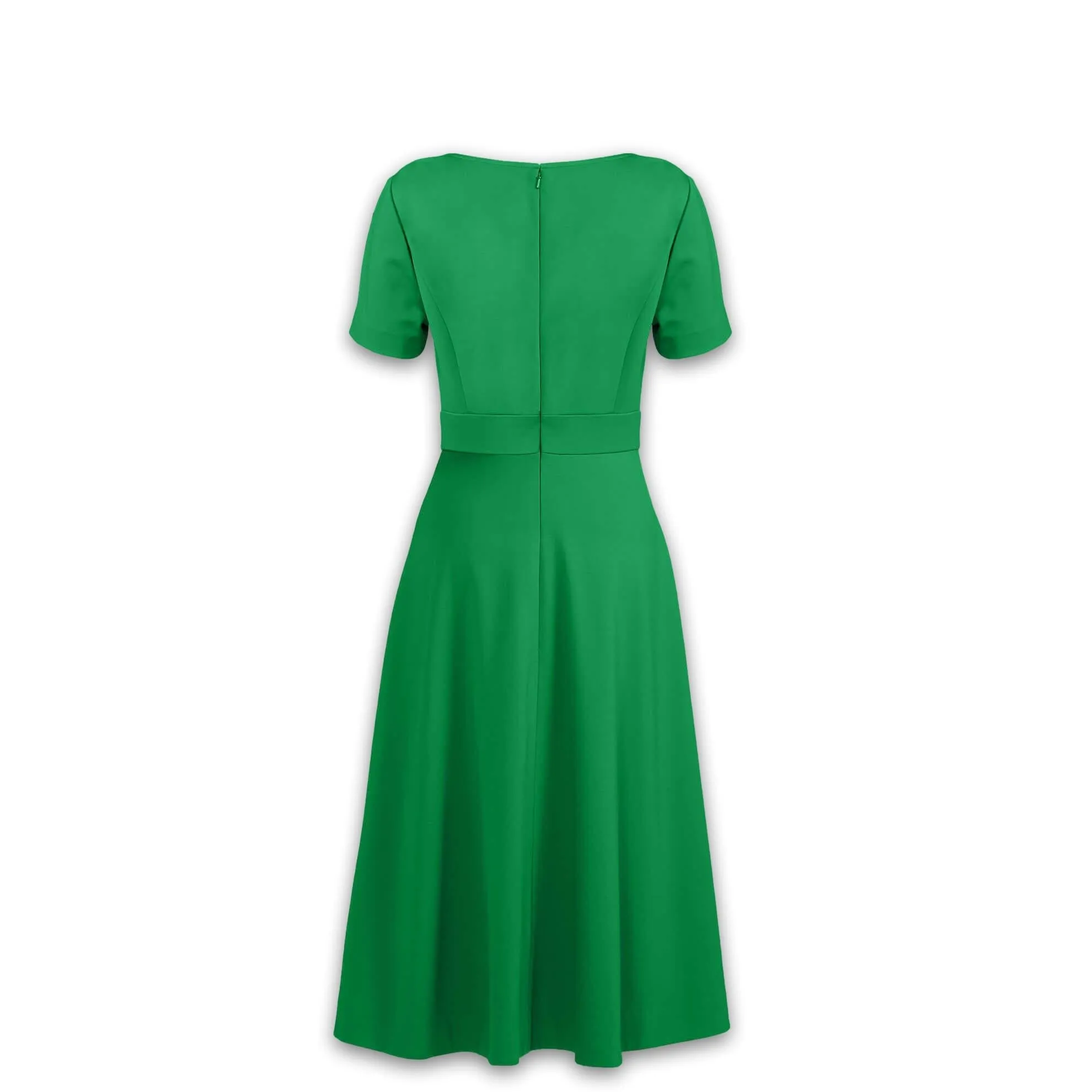 J. Peterman Women's Simple Fit & Flare Knit Dress in Green