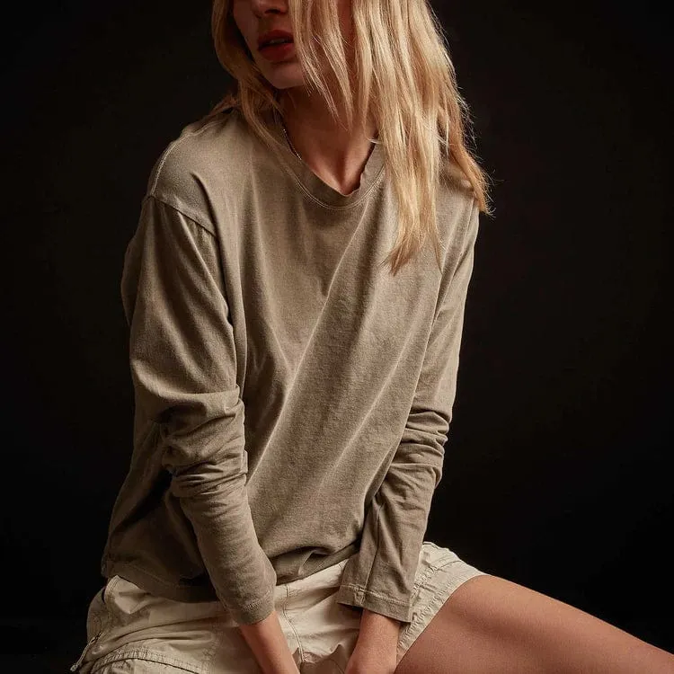 James Perse Boxy Long Sleeve Tee