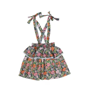 JOUET MULTICOLOR FLORAL LAYERED SHOULDER STRAP SKIRT [Final Sale]