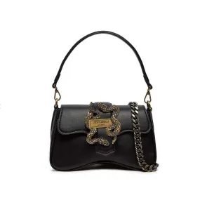 JUST CAVALLI DRUMED ICONIC BLACK BAG