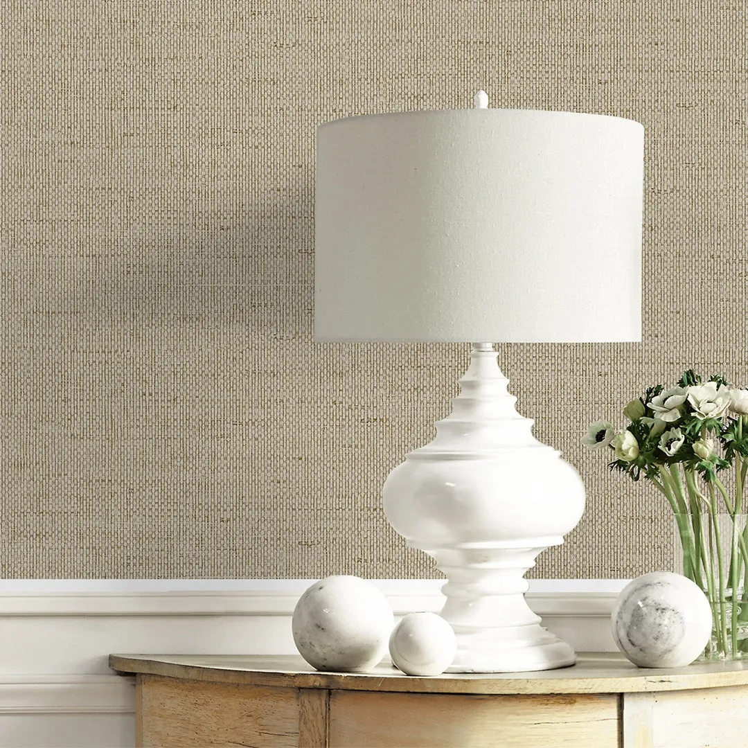 Kaya Faux Paperweave Coastal Haven Wallpaper