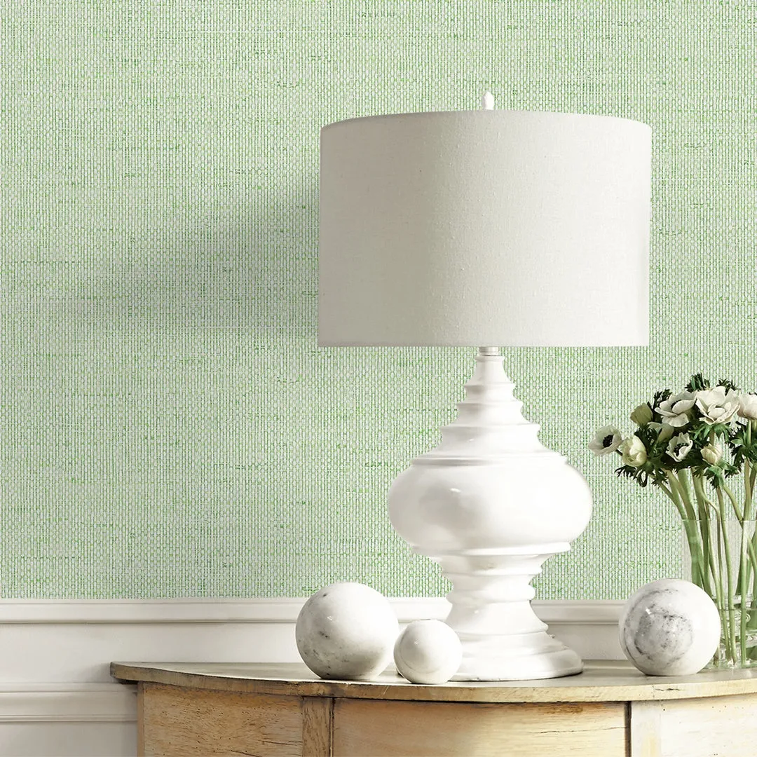 Kaya Faux Paperweave Coastal Haven Wallpaper