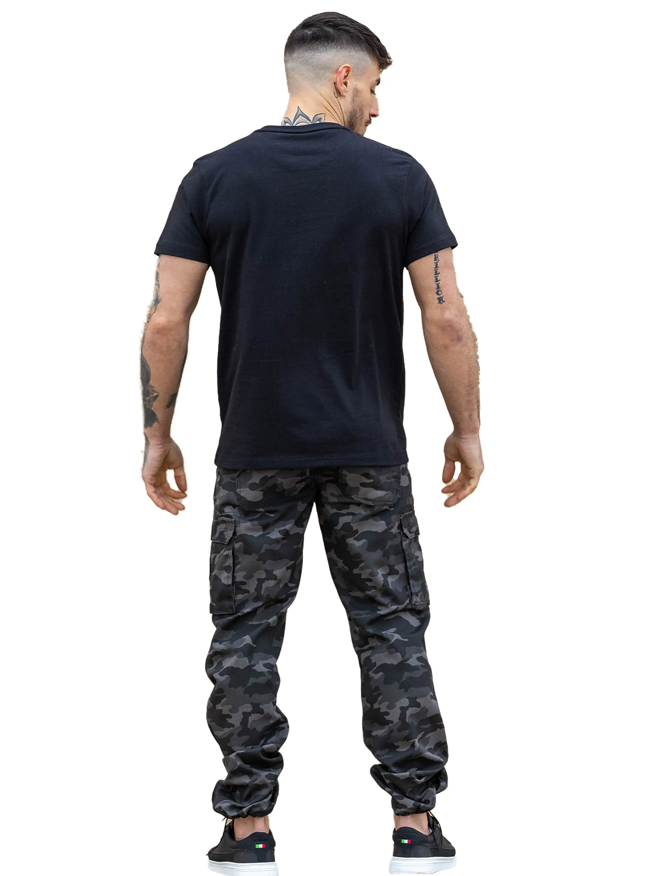 Kruze | Mens Cargo Camo Trousers