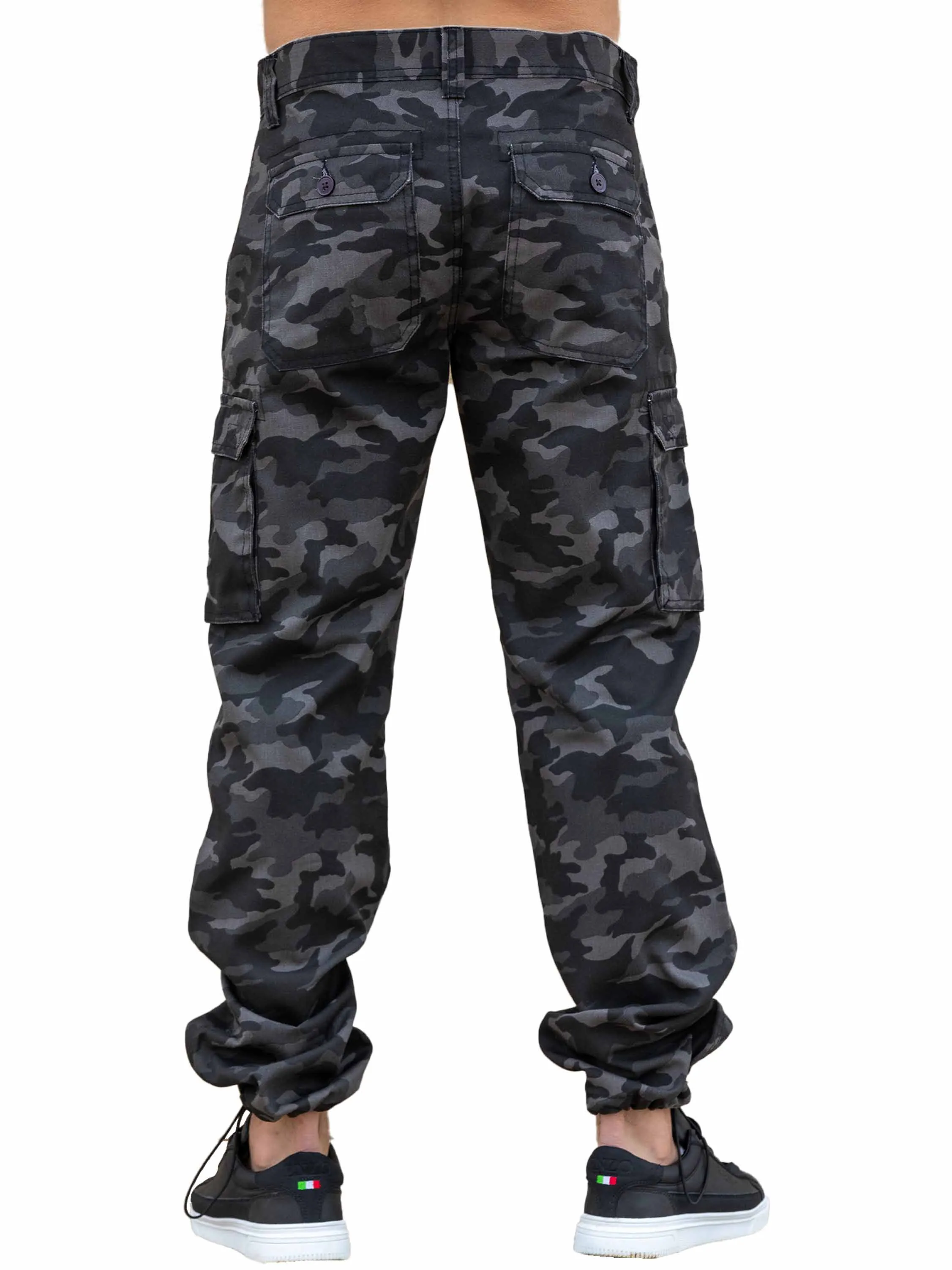 Kruze | Mens Cargo Camo Trousers