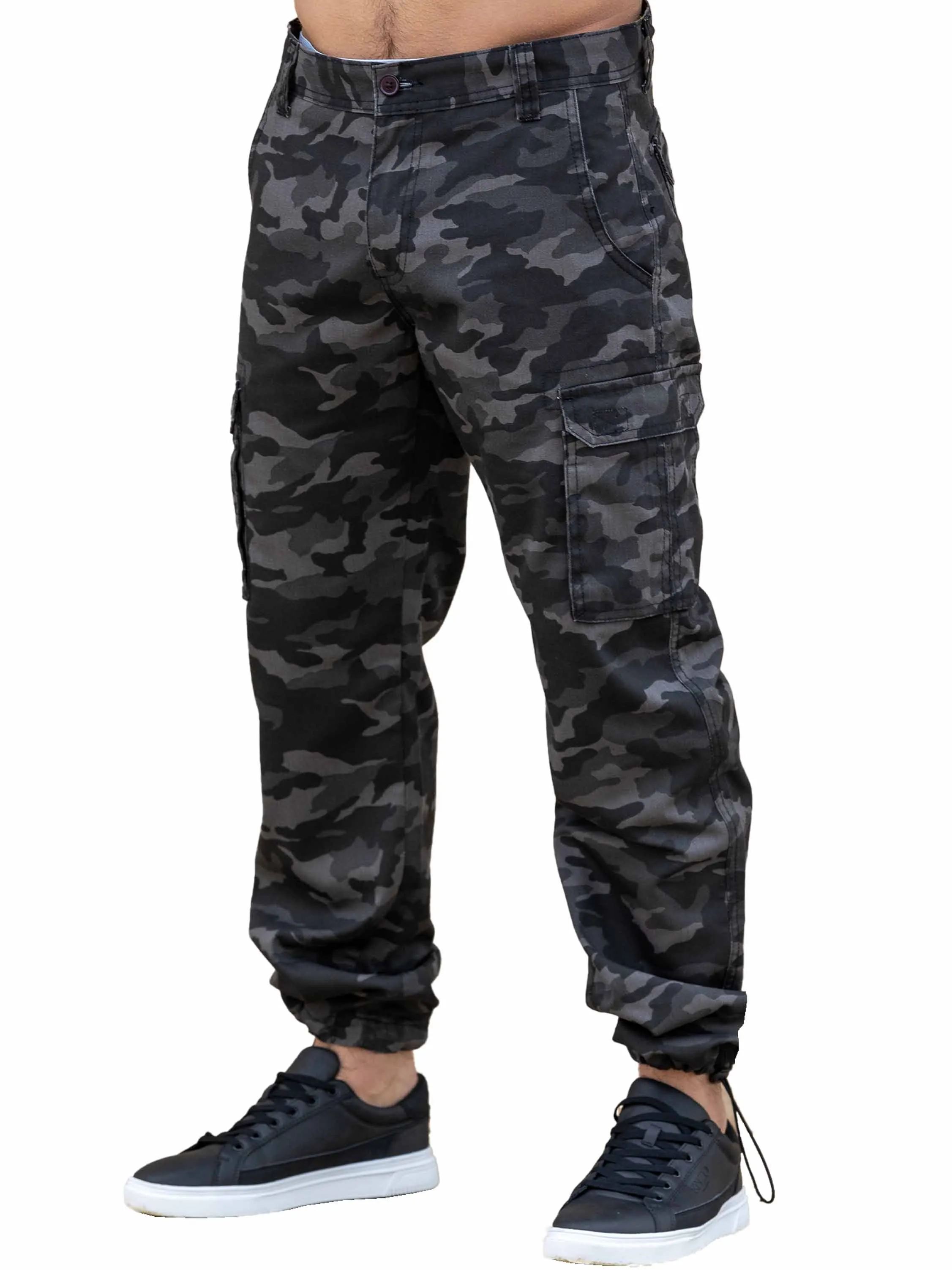 Kruze | Mens Cargo Camo Trousers