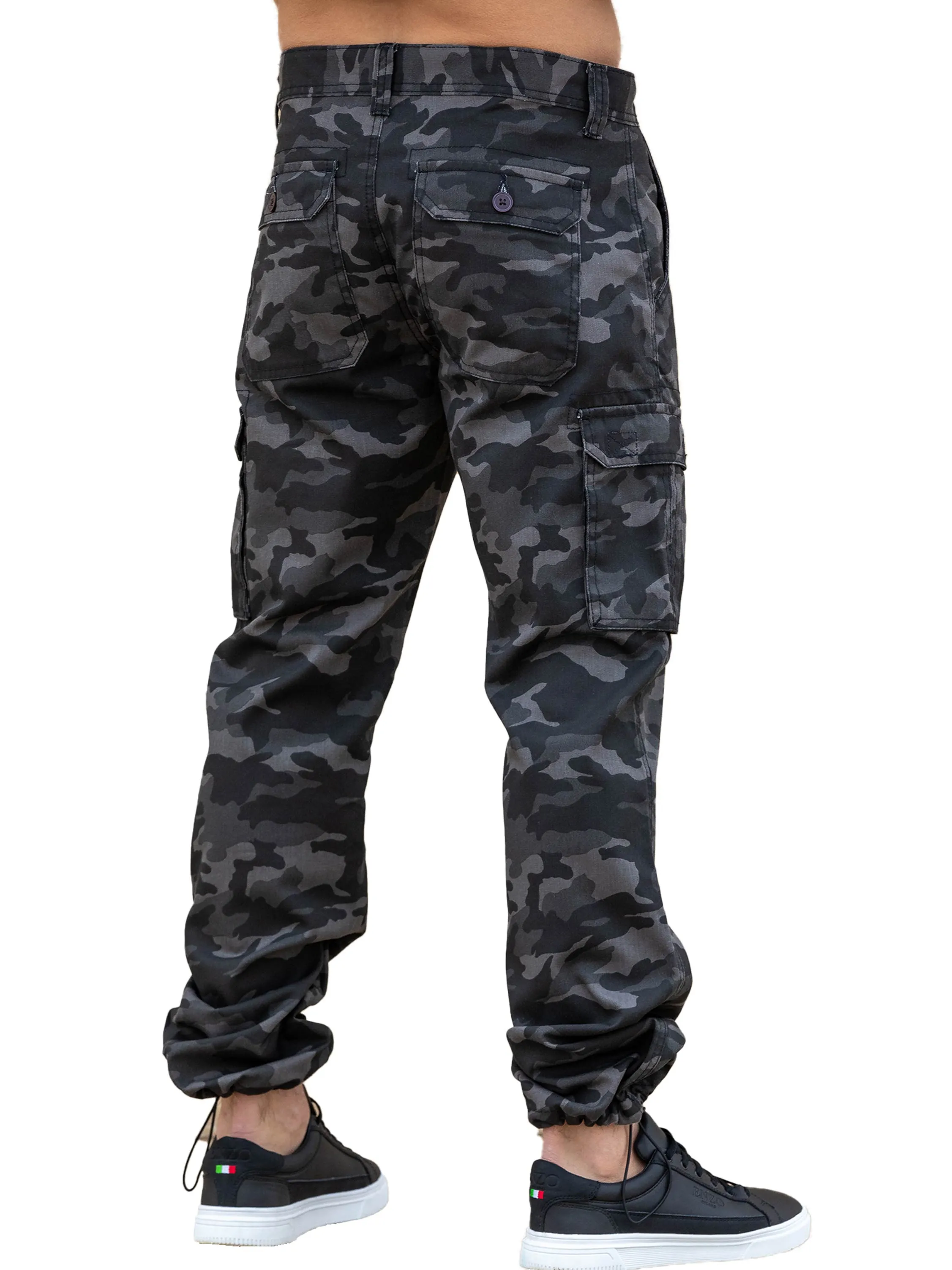 Kruze | Mens Cargo Camo Trousers