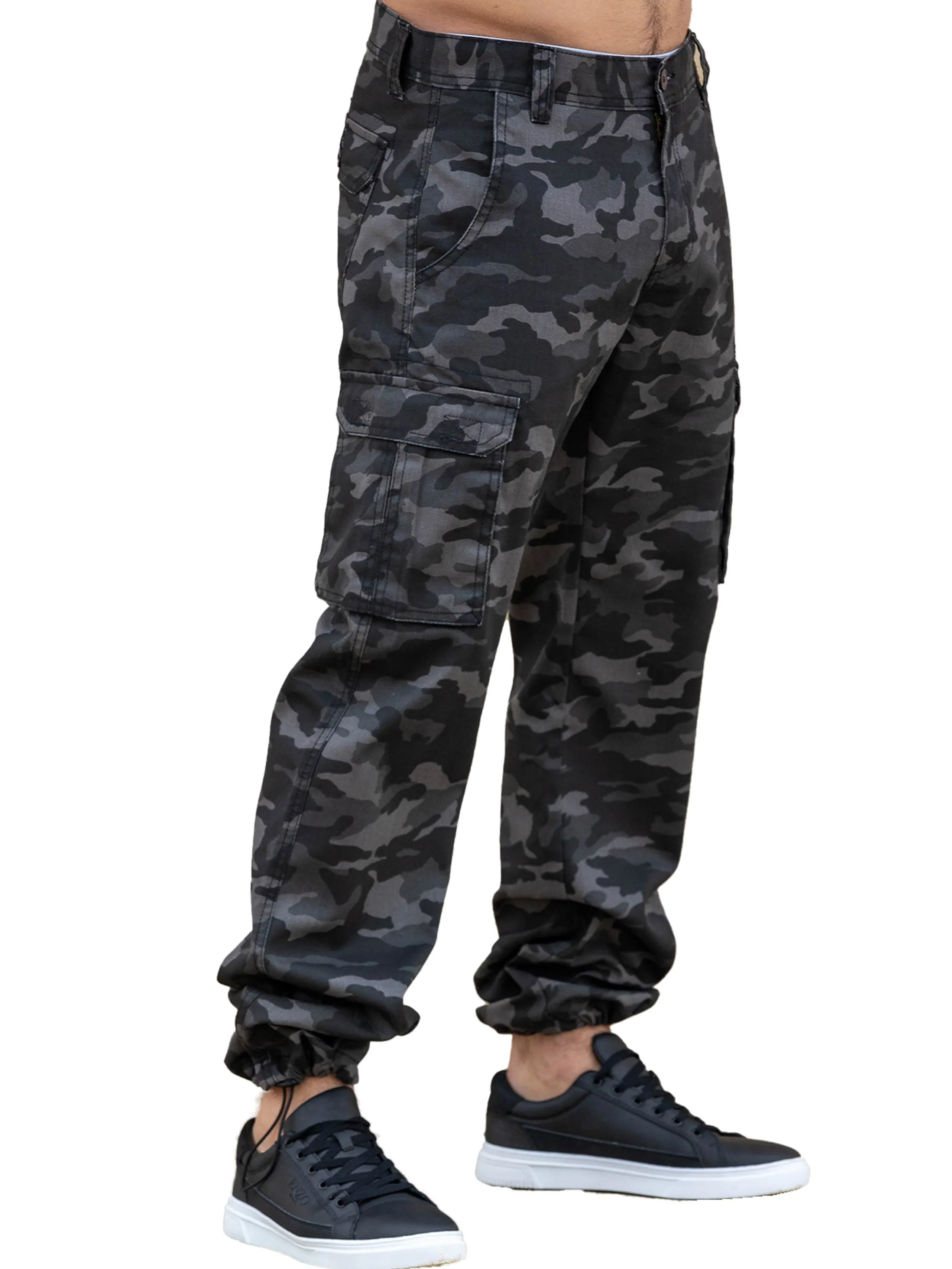 Kruze | Mens Cargo Camo Trousers