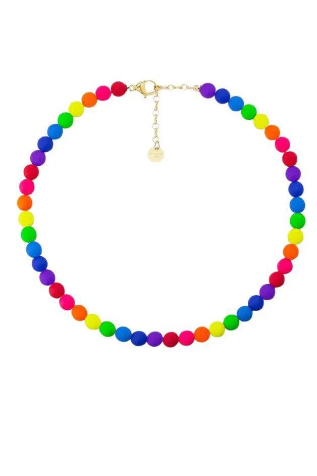 La Mome Bijou - Neon Crush Rainbow Necklace