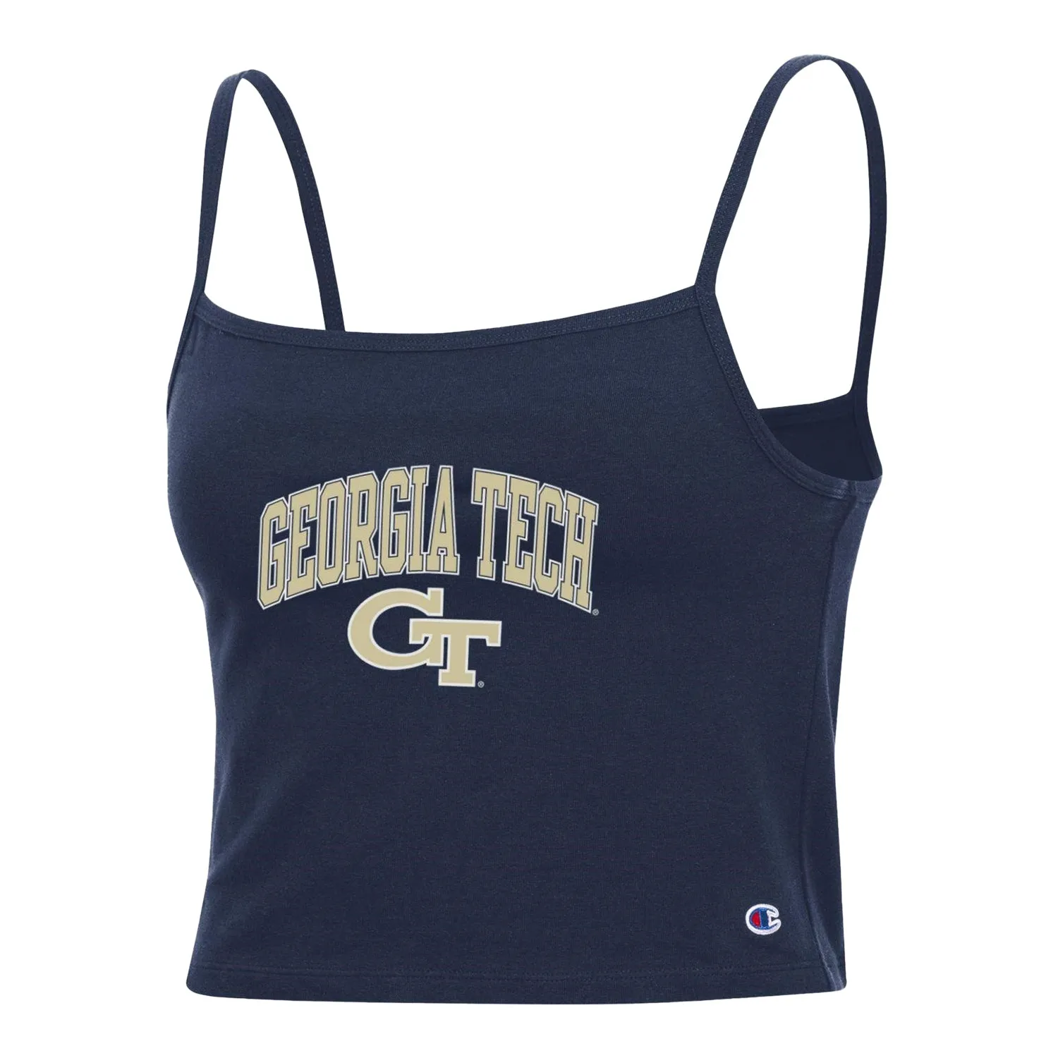 Ladies Georgia Tech Yellow Jackets Navy Cropped Cami