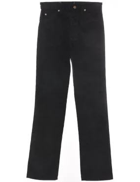 Lee Black Corduroy Fabric Trousers - W28 L32