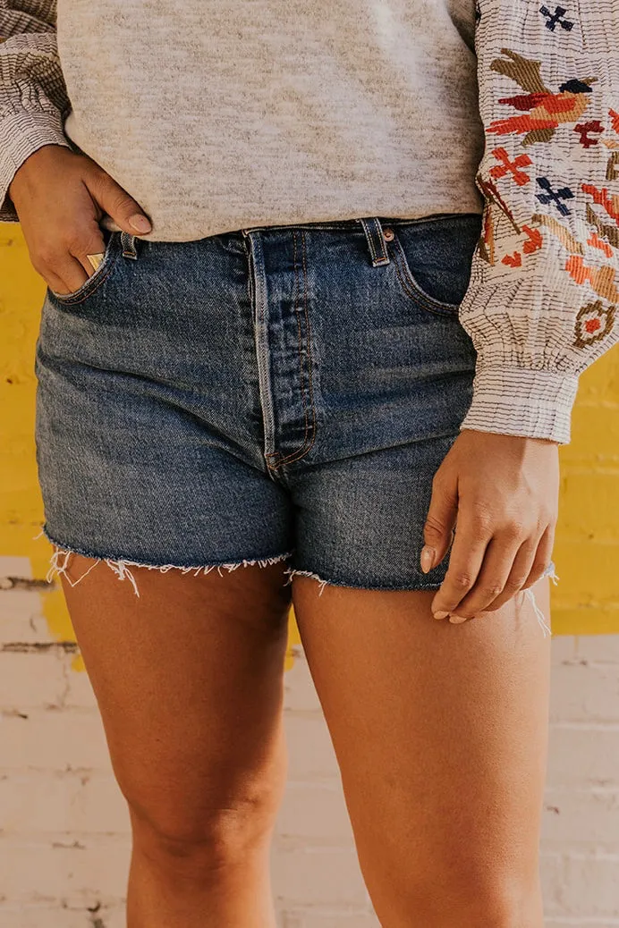 Levi's 501 High Rise Denim Shorts