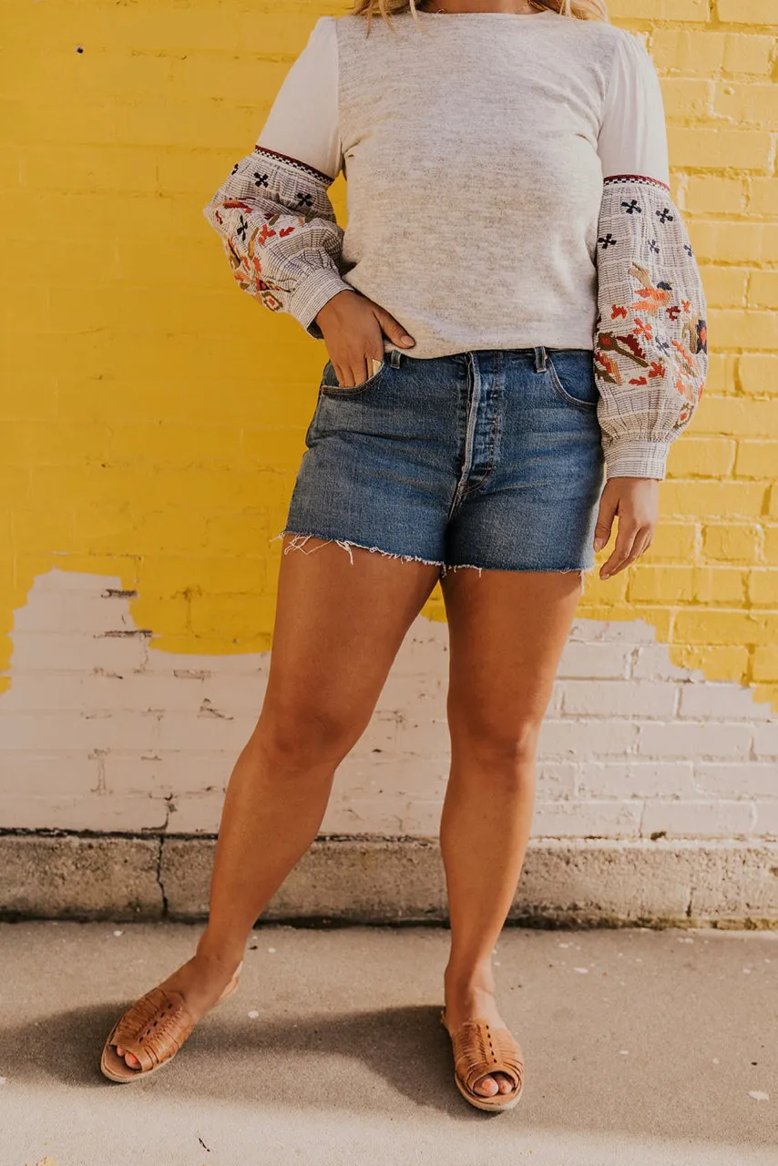 Levi's 501 High Rise Denim Shorts