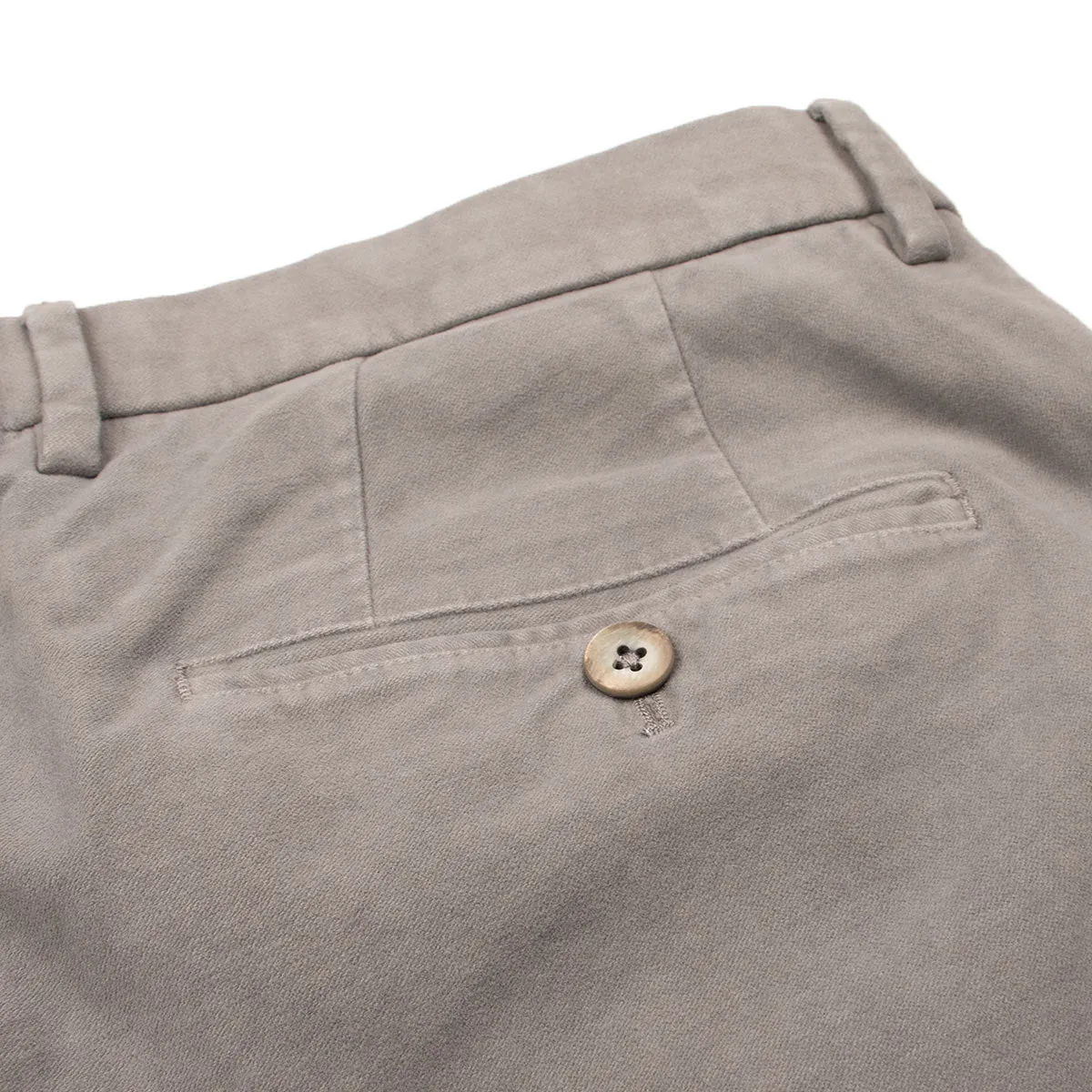 Light Grey Moleskin Cotton Stretch Chinos