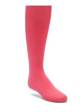 Little Girls Hot Pink Solid Color Stretchy Soft Footed Tights 1-7