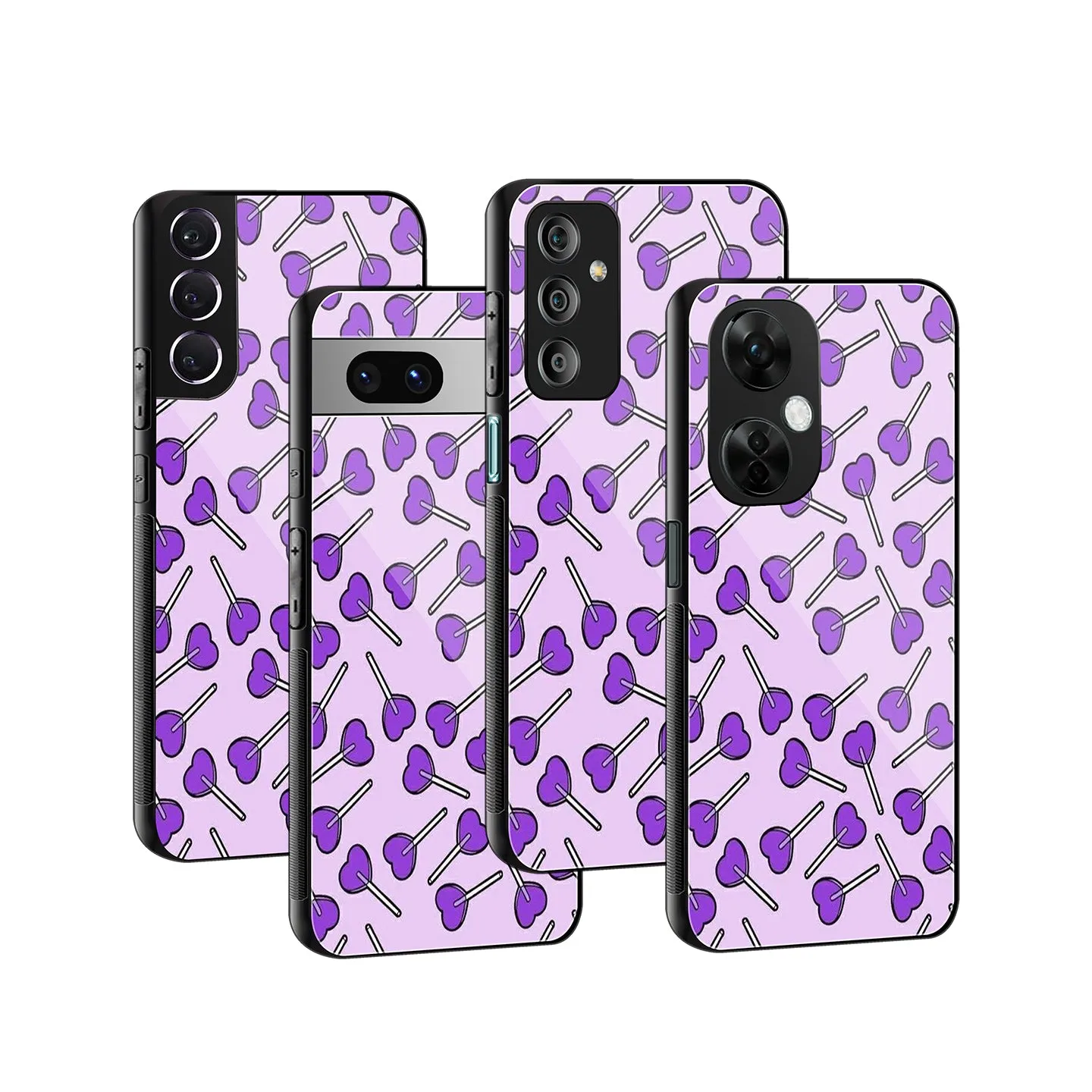 Lollipop Fusion Purple Phone Cover | Glass Case