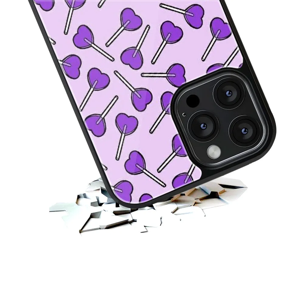 Lollipop Fusion Purple Phone Cover | Glass Case