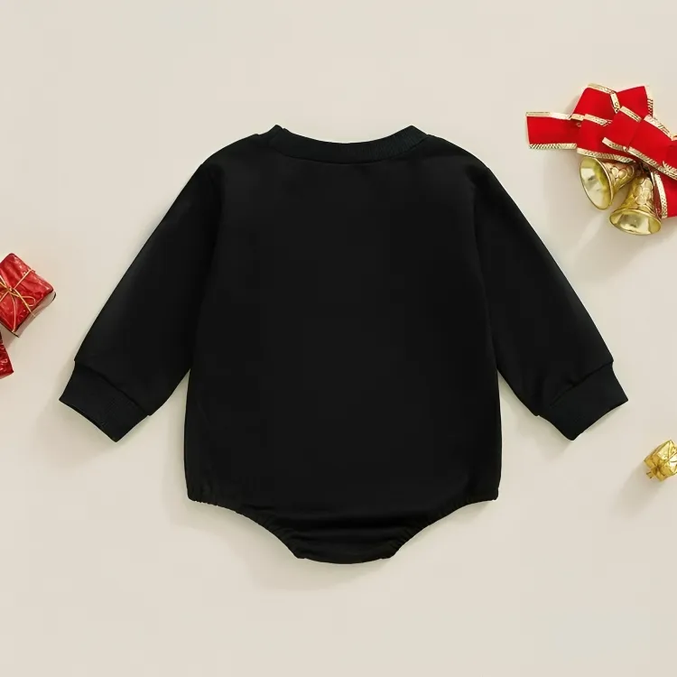 Long Sleeve 2025 Embroidered New Year Baby Bodysuit