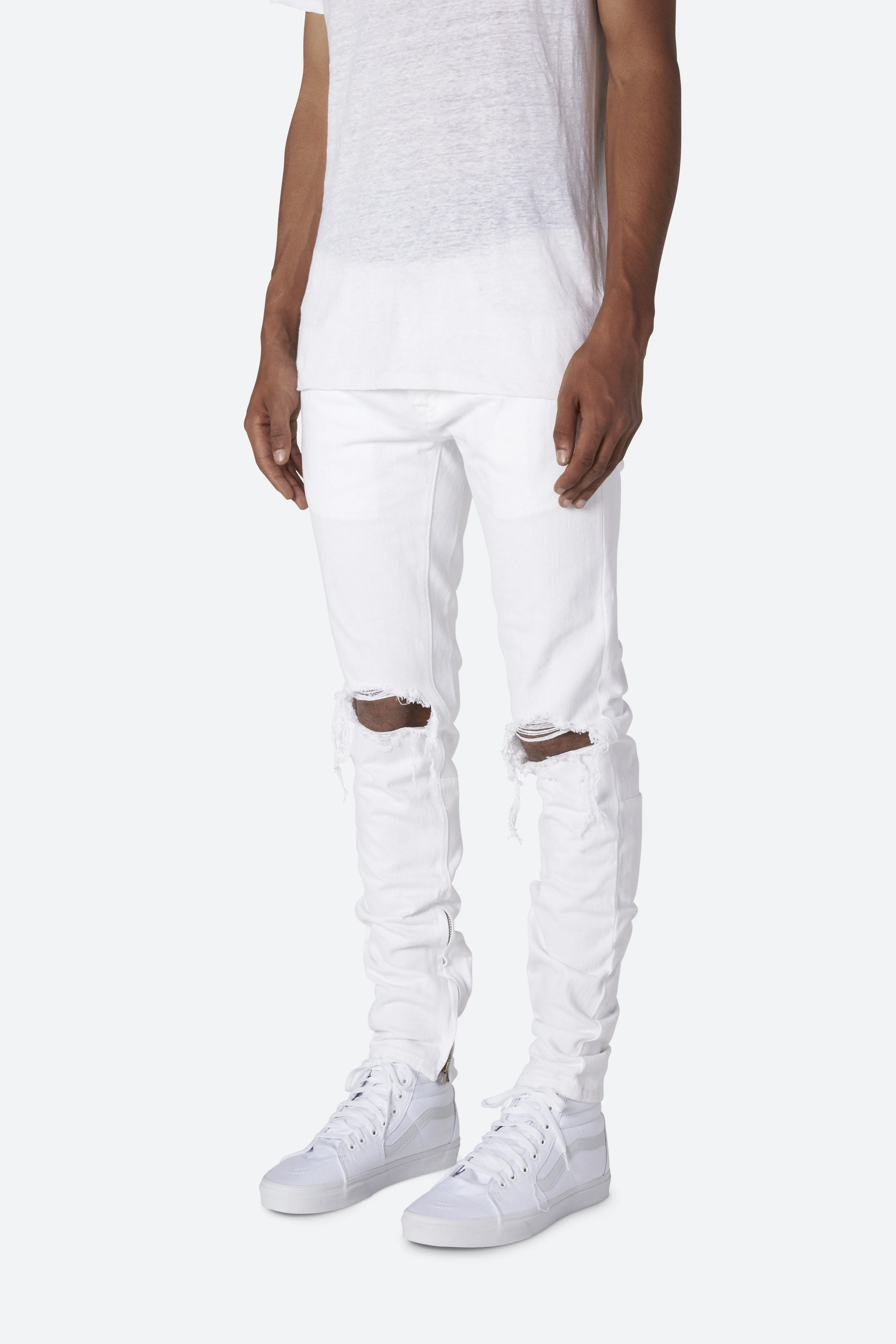 M1 Stretch Denim - White