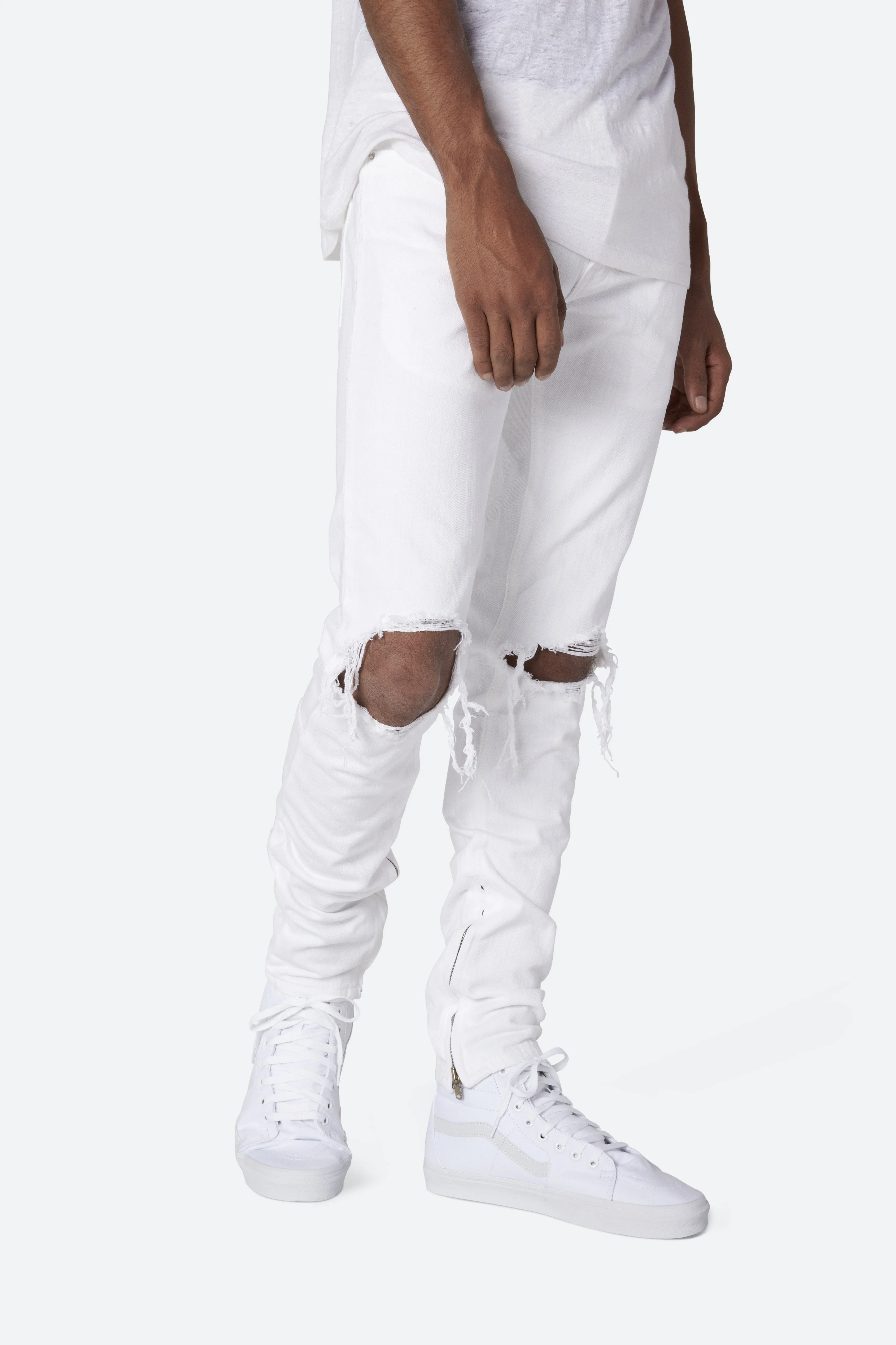 M1 Stretch Denim - White